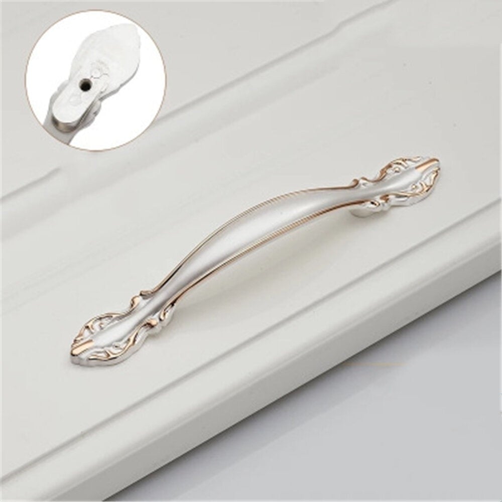 Thickened Solid Small Handle European Style Cabinet Simple Wardrobe Drawer Single Hole Alloy Image 1