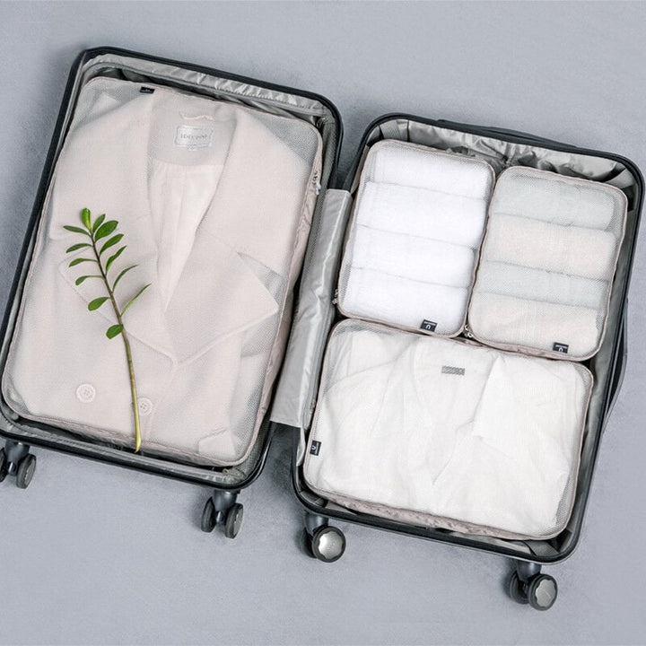 Travel Foldable Clothes Storage Bag Waterproof Mesh Underwear Cosmetic Organizer Zipper Bag Image 4