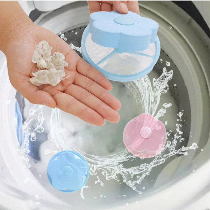 Washing Machine Hair Lint Remover Cleaning Bag Laundry Ball Filter Catcher Tool Image 3