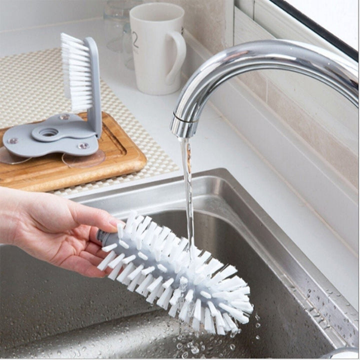 Water Cup Bristle Brush Suction Wall Lazy Glass Washing Brushes Bar Kitchen Sink Washer Cleaner Cleaning Tools Image 5