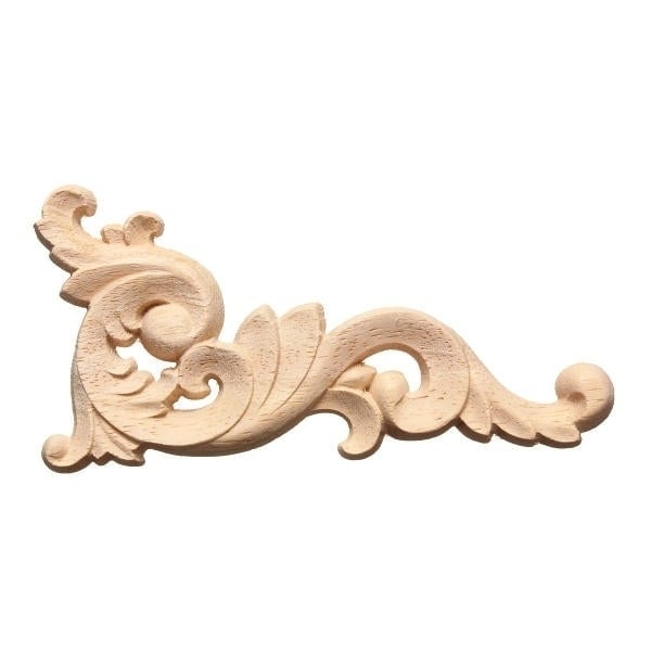 Wood Carving Decal Corner Fraame Wall Door Decoration for Home Furniture Image 2