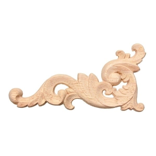 Wood Carving Decal Corner Fraame Wall Door Decoration for Home Furniture Image 3