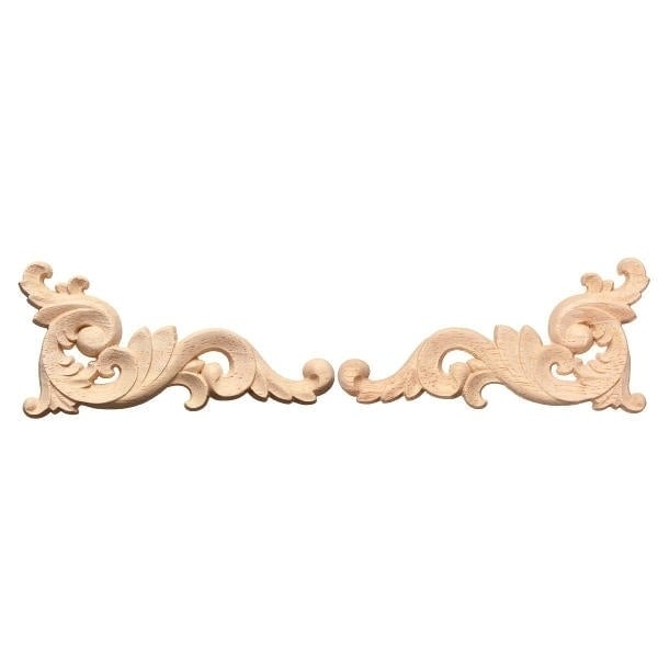 Wood Carving Decal Corner Fraame Wall Door Decoration for Home Furniture Image 4