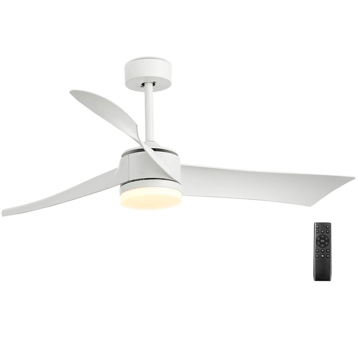 52 Reversible Ceiling Fan with Light 2700K/4200K/6500K LED Ceiling Fan Image 1