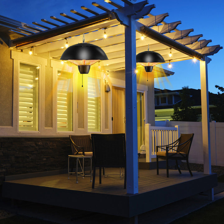 1500W Electric Outdoor Hanging Patio Heater w/ IPX4 Waterproof Image 3