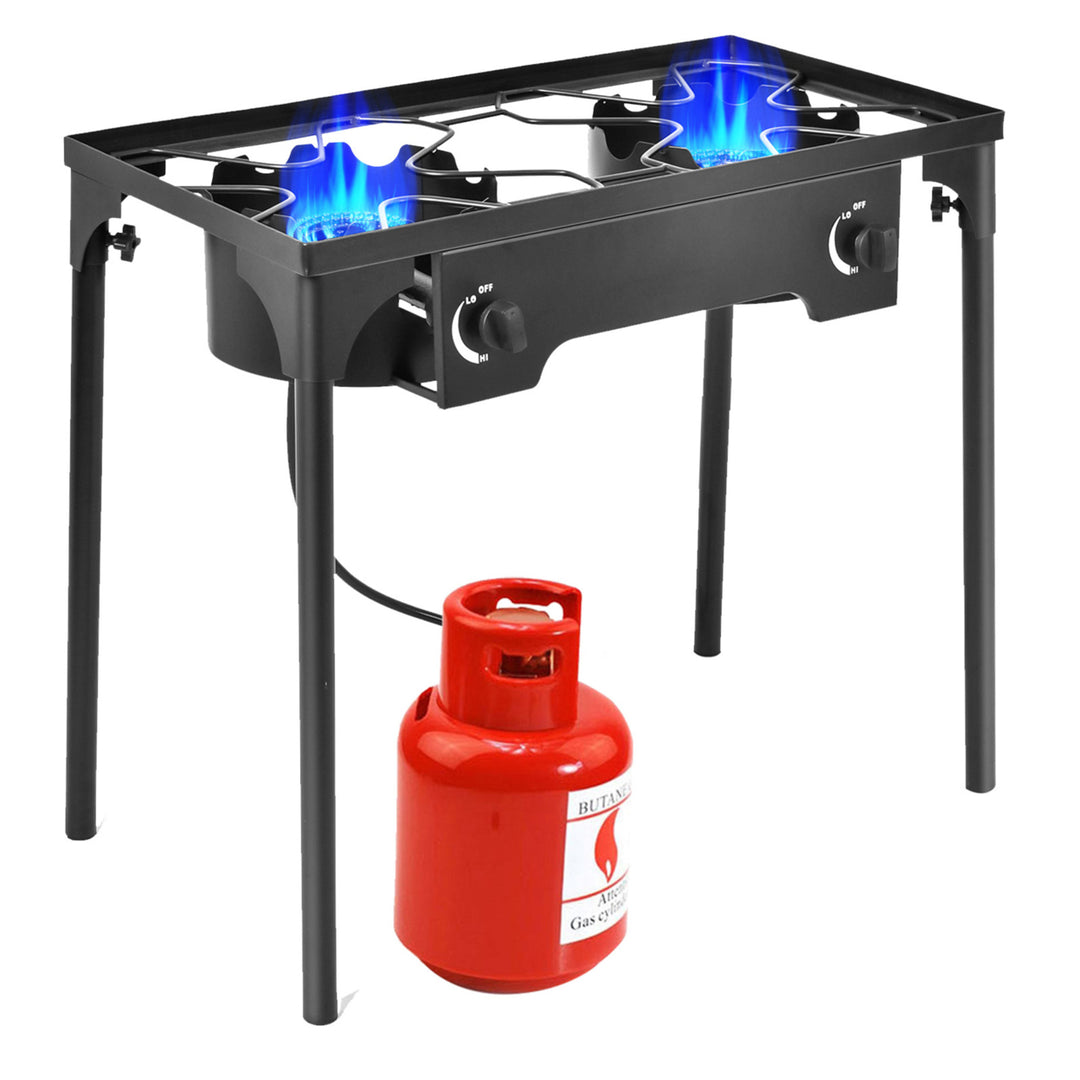 Outdoor 2-Burner Stove High Pressure Propane Gas Camp Stove 150,000 BTU Image 10