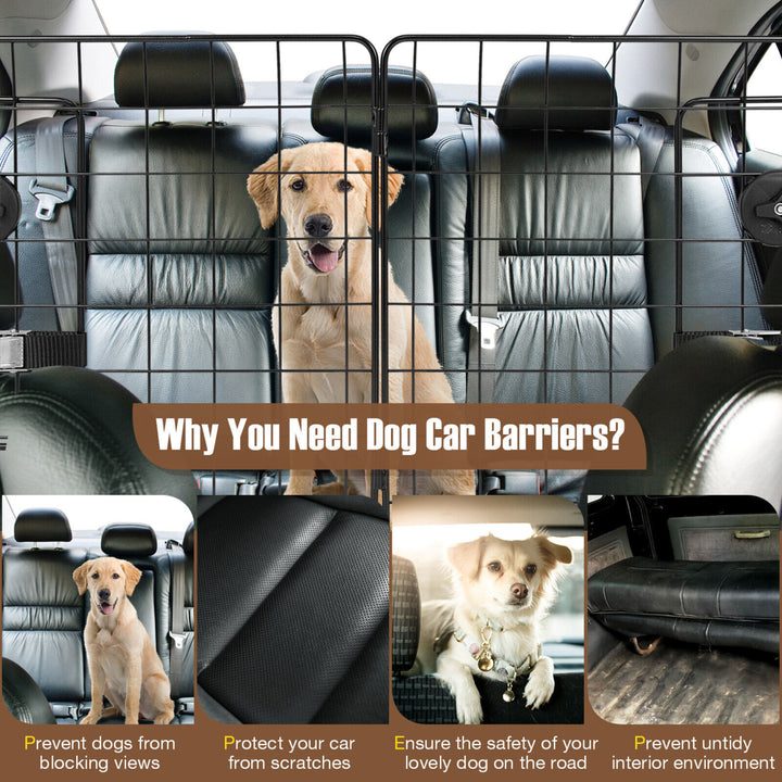 Car SUV Dog Barrier Vehicles Pet Divider Gate for Trunk Cargo Area Rust-Proof Image 7