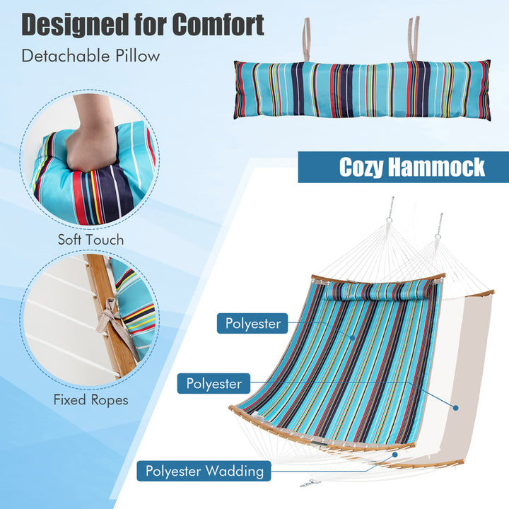 Hammock Chair with Stand Portable Bag Cushion Pillow Heavy Duty Frame Image 2