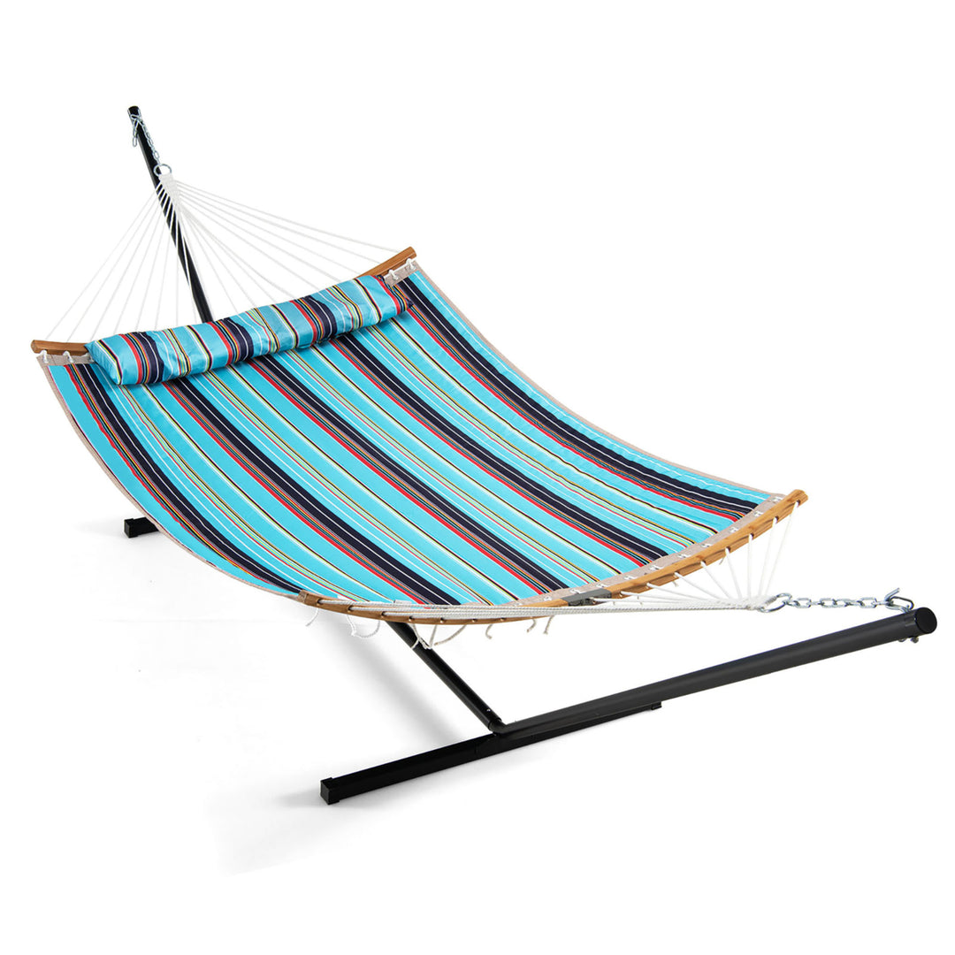 Hammock Chair with Stand Portable Bag Cushion Pillow Heavy Duty Frame Image 4