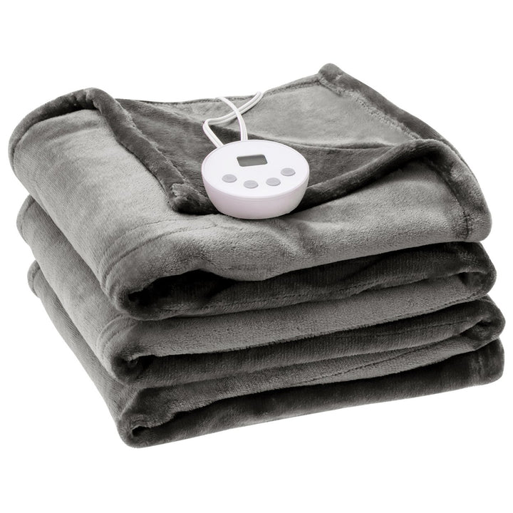 62x84/84x90 Heated Blanket Twin/Queen Size Electric Heated Throw Blanket w/ Timer Image 1