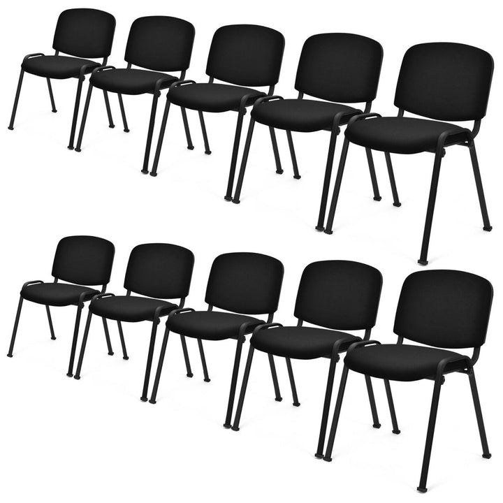 Set of 10 Stackable Mid Back Conference Guest Reception Chair Office Home Image 1