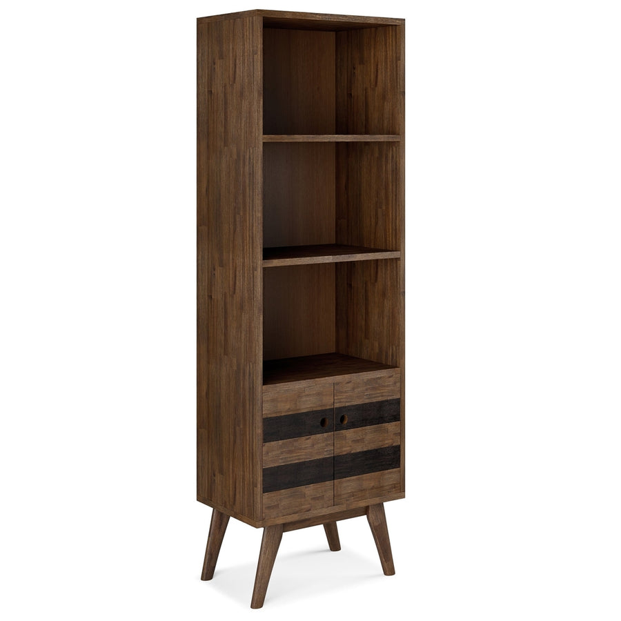 Clarkson Bookcase with Storage in Acacia Image 1