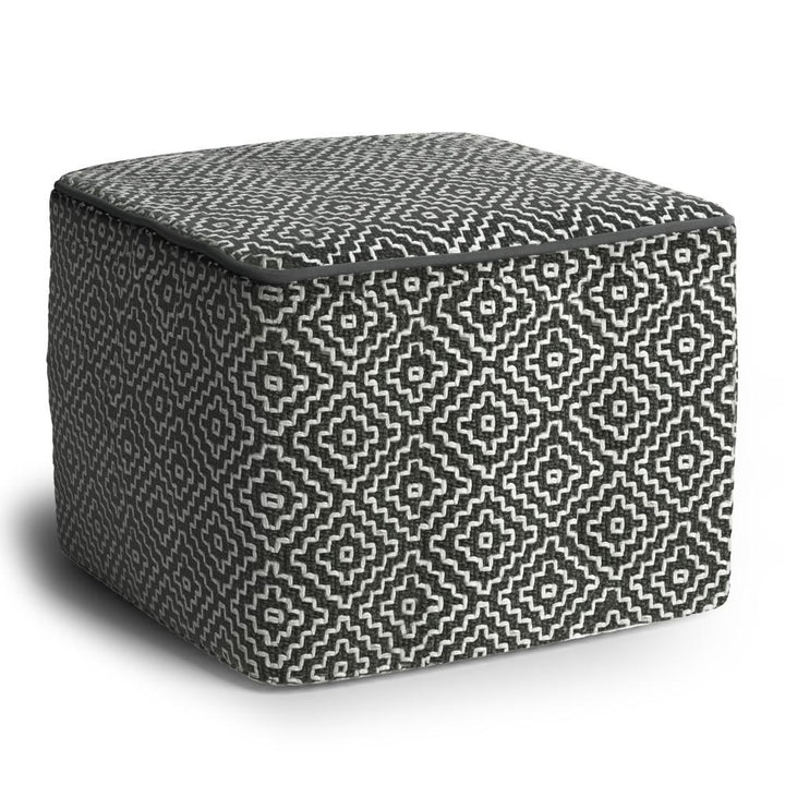 Briella Outdoor/ Indoor Pouf Image 1