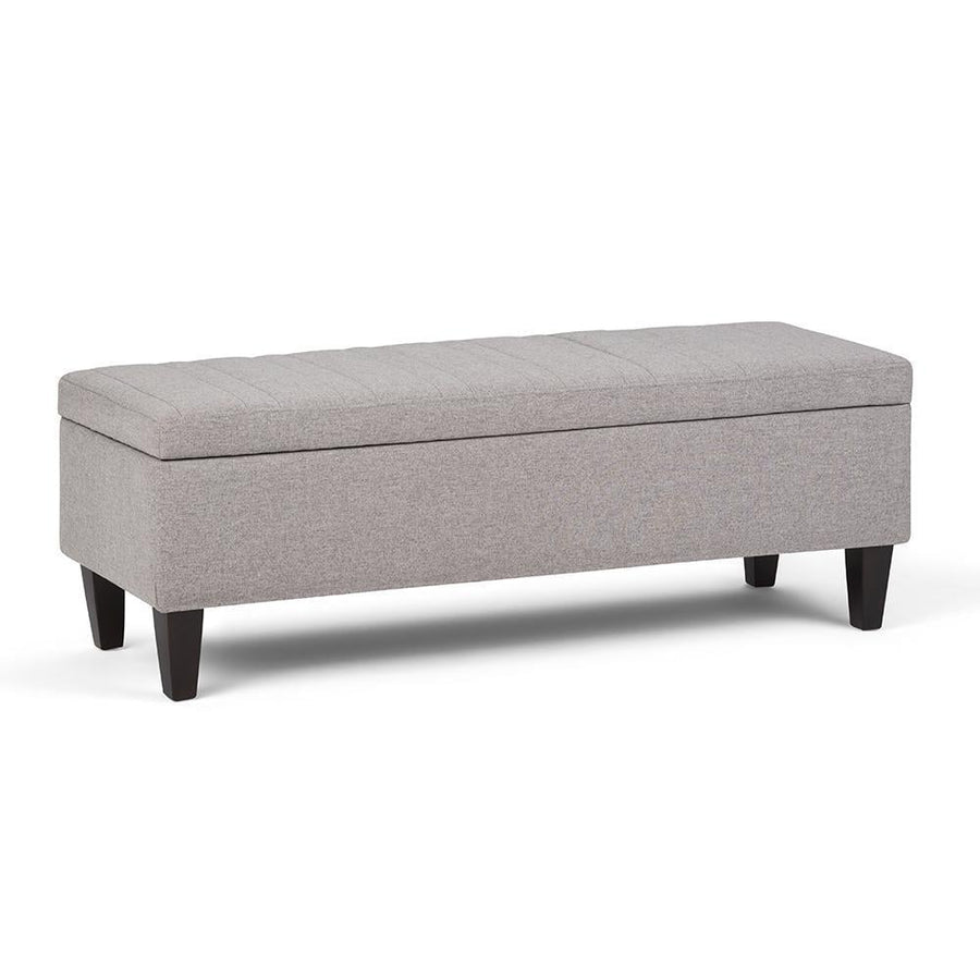 Monroe Storage Ottoman in Linen Image 1