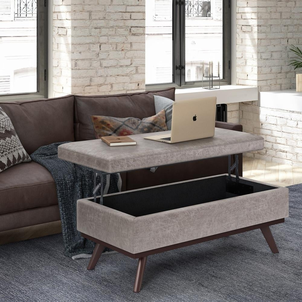 Owen Lift Top Large Coffee Table Storage Ottoman Image 5