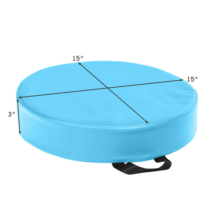 6-Piece 15 Round Toddler Floor Cushions Flexible Classroom Seating w/ Handles Image 8