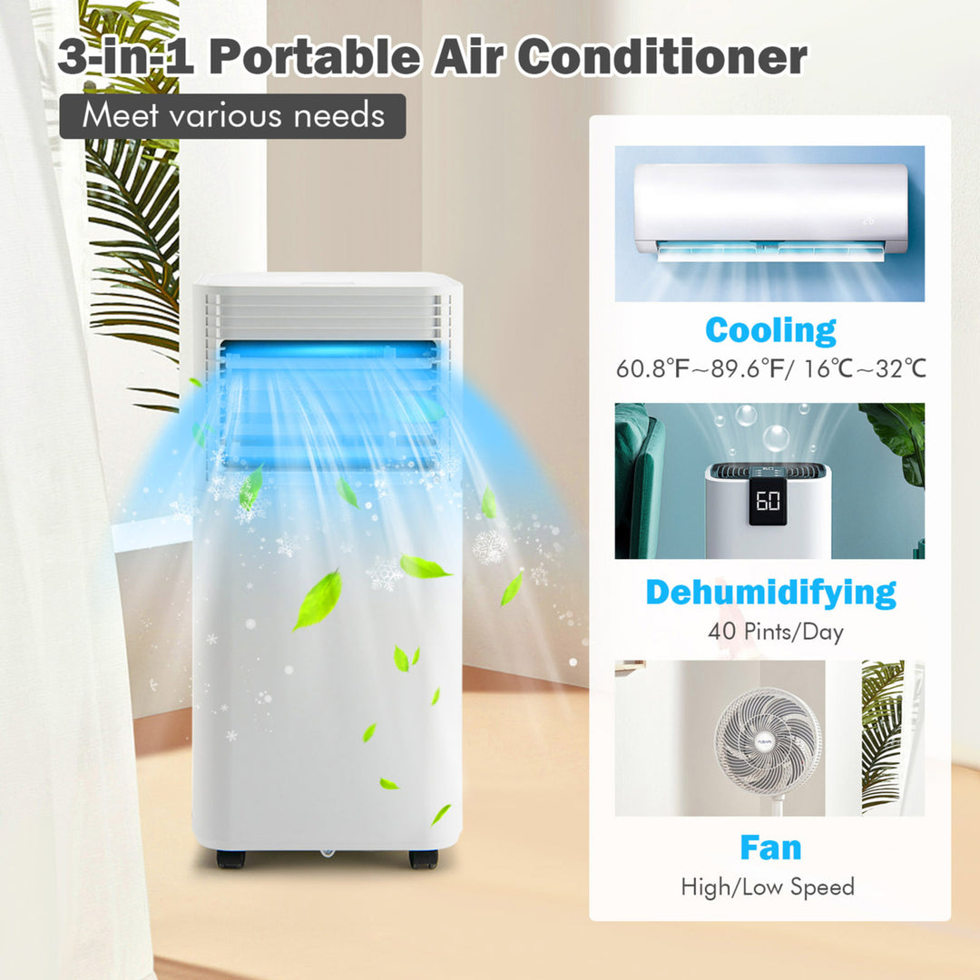 3 in 1 Portable Air Conditioner Air Cooler AC Unit 8000BTU ASHRAE 230 sq.ft Image 9