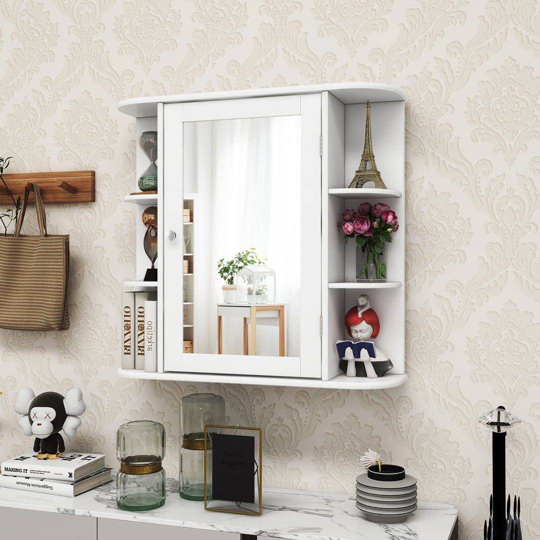 Multipurpose Wall Surface Bathroom Storage Cabinet Mirror Image 8