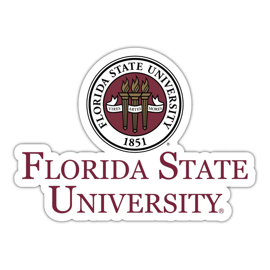 Florida State Seminoles 4-Inch Custom With Name Seal NCAA Vinyl Decal Sticker for Fans, Students, and Alumni Image 1