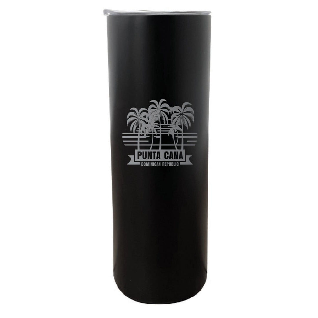 Punta Cana Dominican Republic Souvenir 20 oz Insulated Stainless Steel Skinny Tumbler Etched Image 1