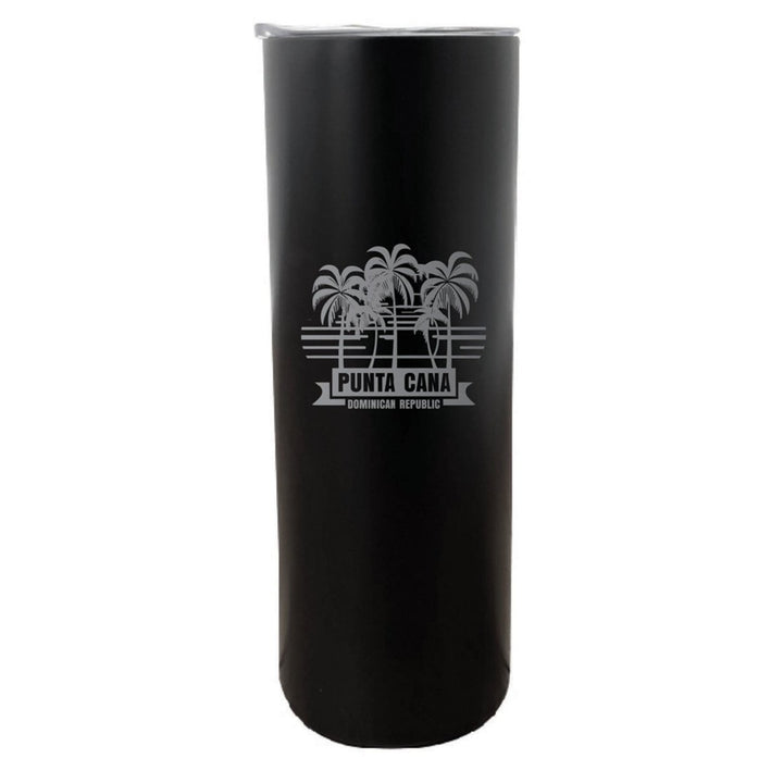 Punta Cana Dominican Republic Souvenir 20 oz Insulated Stainless Steel Skinny Tumbler Etched Image 1