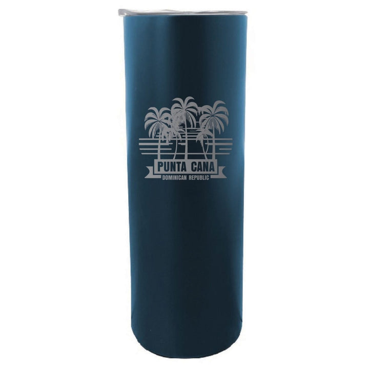 Punta Cana Dominican Republic Souvenir 20 oz Insulated Stainless Steel Skinny Tumbler Etched Image 1