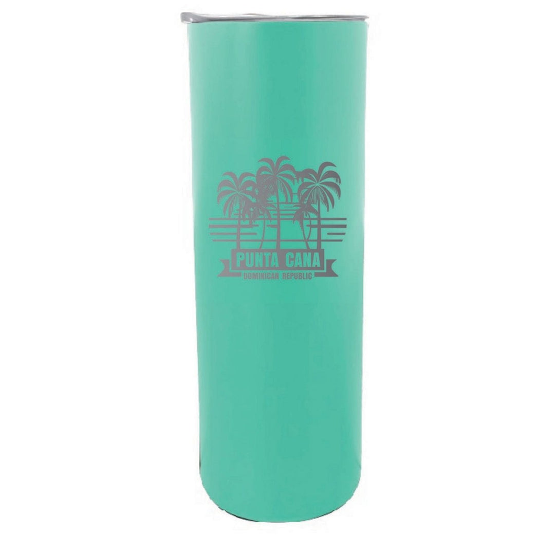 Punta Cana Dominican Republic Souvenir 20 oz Insulated Stainless Steel Skinny Tumbler Etched Image 1