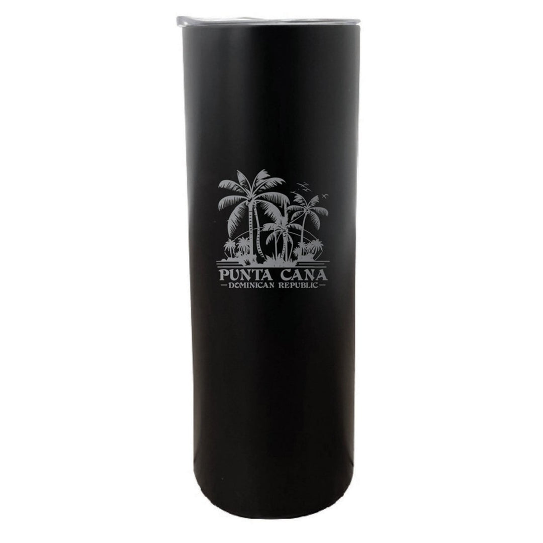 Punta Cana Dominican Republic Souvenir 20 oz Insulated Stainless Steel Skinny Tumbler Etched Image 1