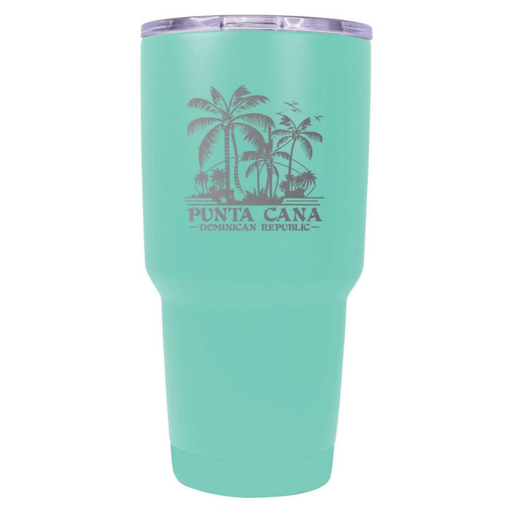 Punta Cana Dominican Republic Souvenir 24 oz Insulated Stainless Steel Tumbler Etched Image 1