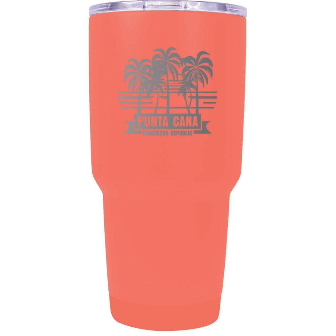 Punta Cana Dominican Republic Souvenir 24 oz Insulated Stainless Steel Tumbler Etched Image 1