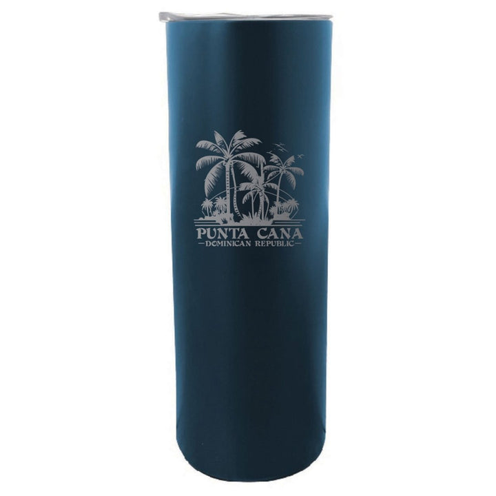 Punta Cana Dominican Republic Souvenir 20 oz Insulated Stainless Steel Skinny Tumbler Etched Image 1