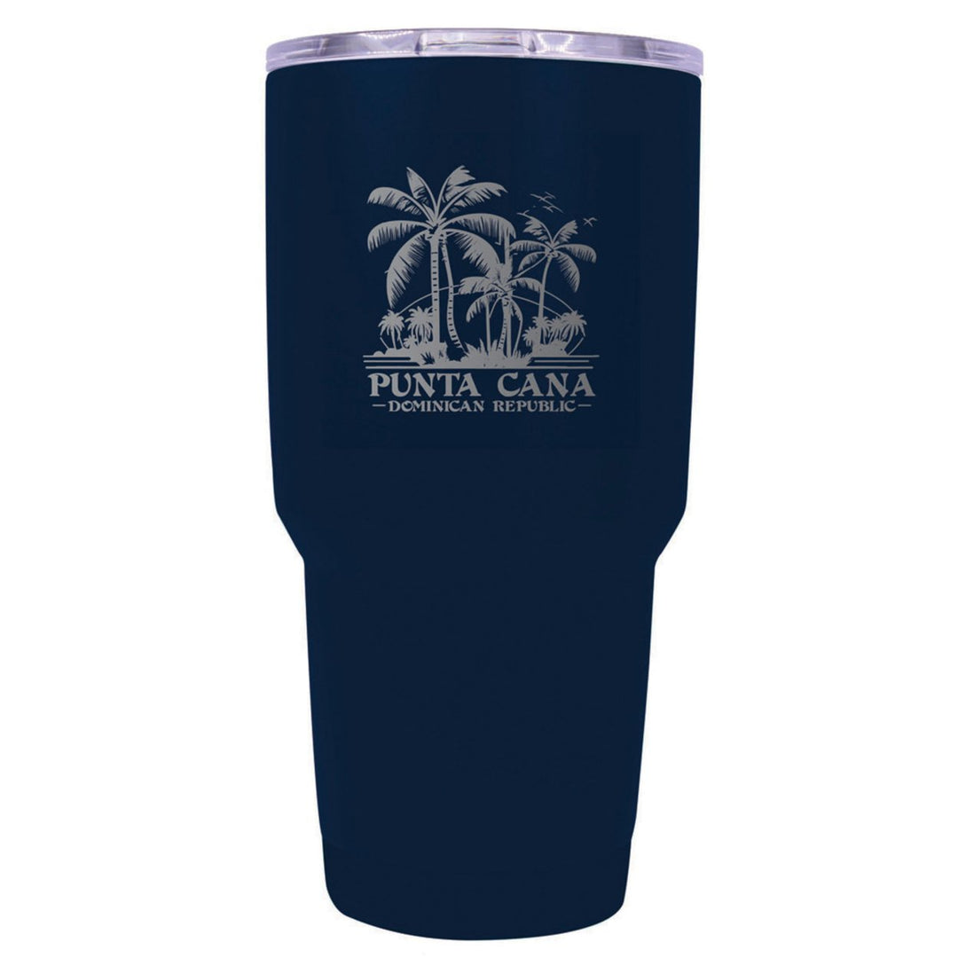 Punta Cana Dominican Republic Souvenir 24 oz Insulated Stainless Steel Tumbler Etched Image 1