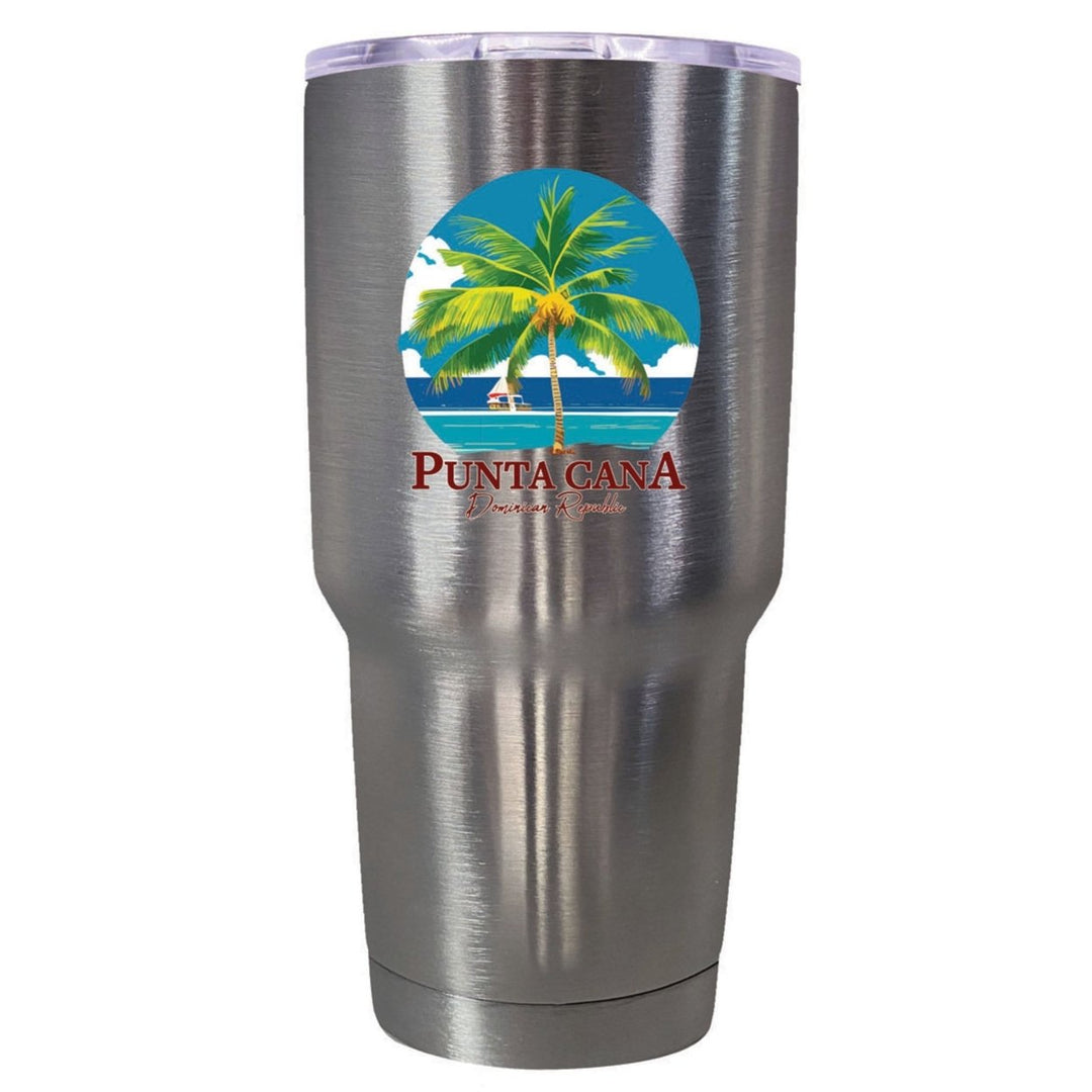 Punta Cana Dominican Republic Souvenir 24 oz Insulated Stainless Steel Tumbler Image 1