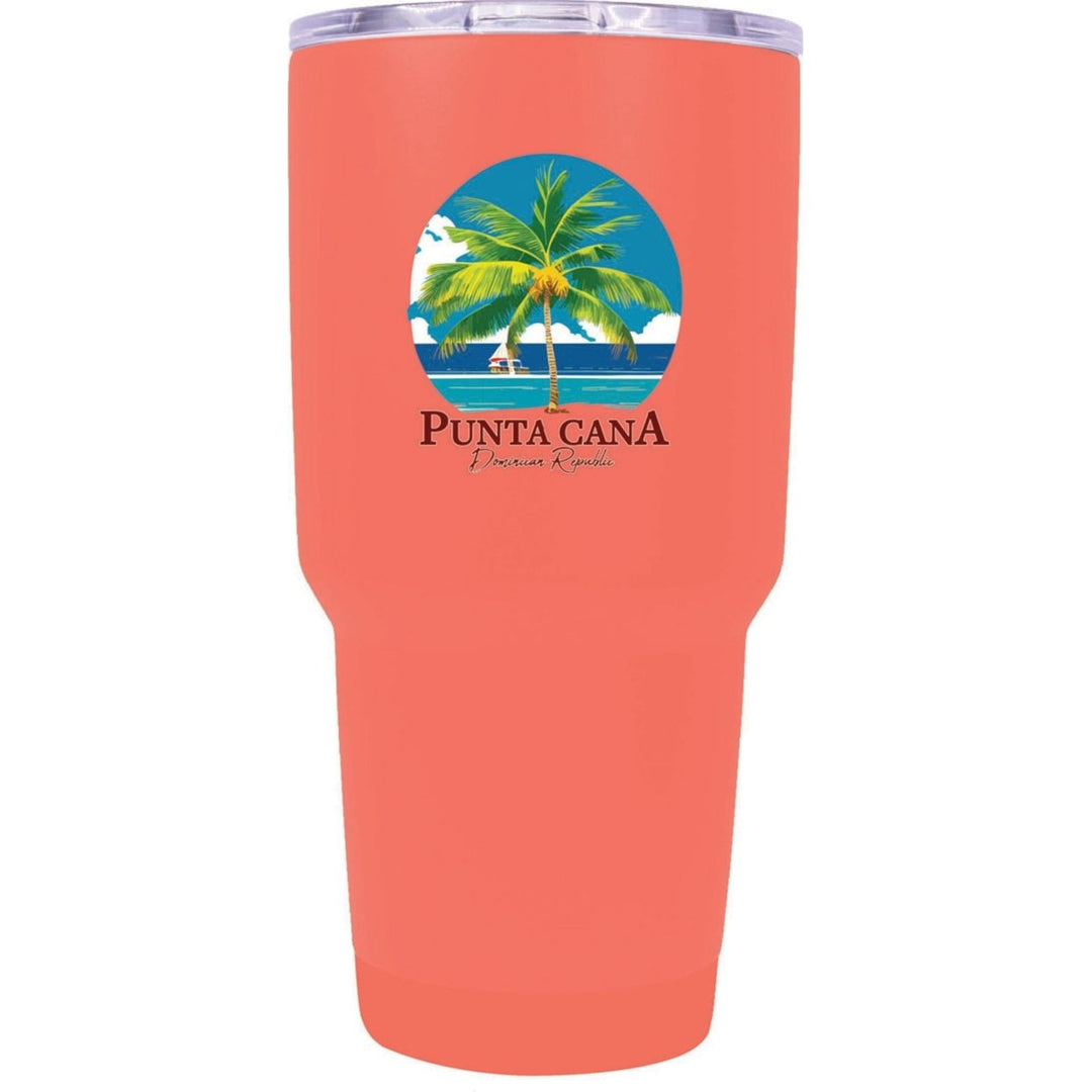 Punta Cana Dominican Republic Souvenir 24 oz Insulated Stainless Steel Tumbler Image 1