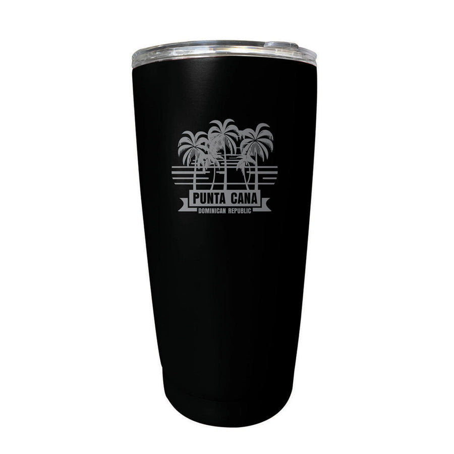 Punta Cana Dominican Republic Souvenir 16 oz Stainless Steel Insulated Tumbler Etched Image 1