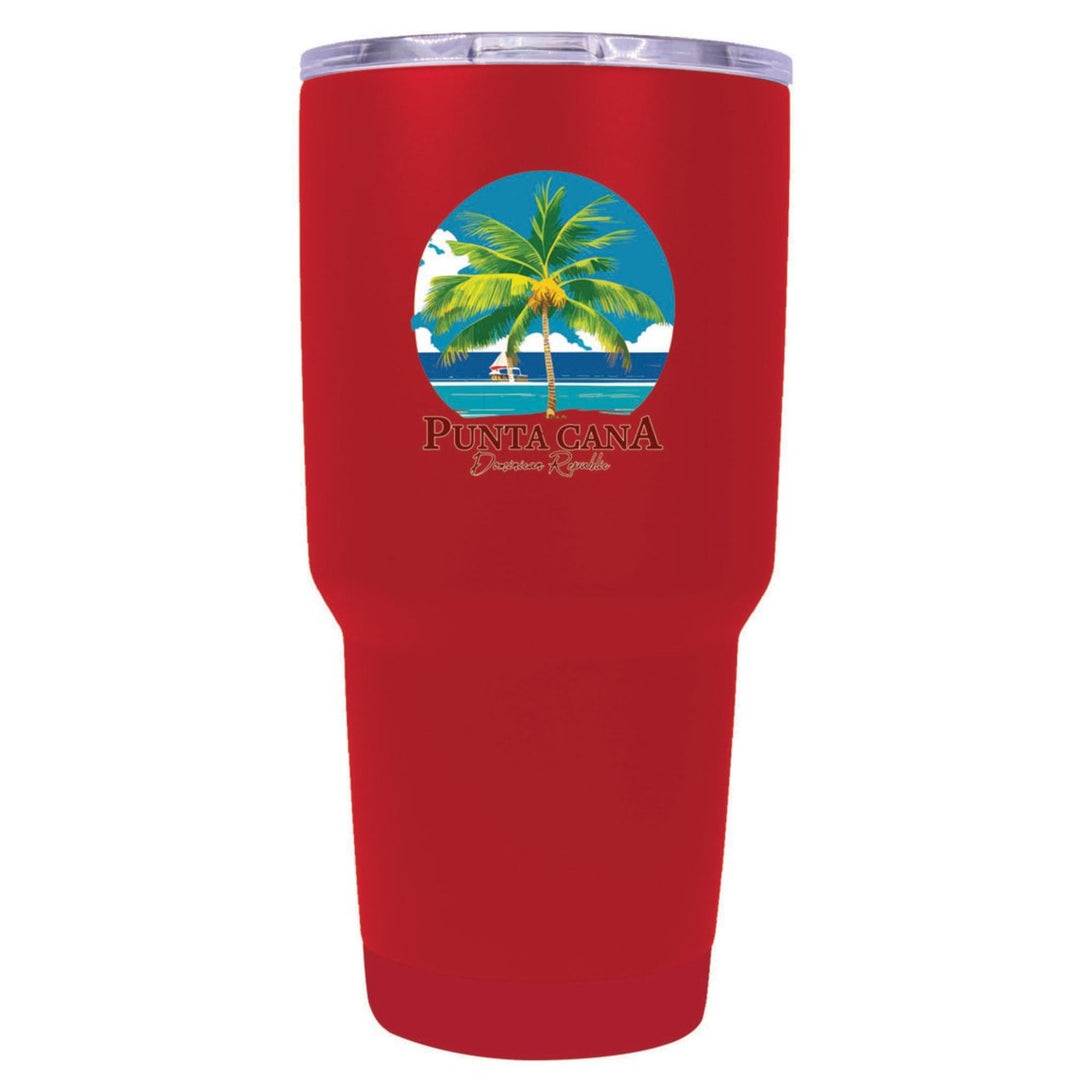 Punta Cana Dominican Republic Souvenir 24 oz Insulated Stainless Steel Tumbler Image 1