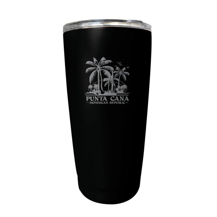 Punta Cana Dominican Republic Souvenir 16 oz Stainless Steel Insulated Tumbler Etched Image 1