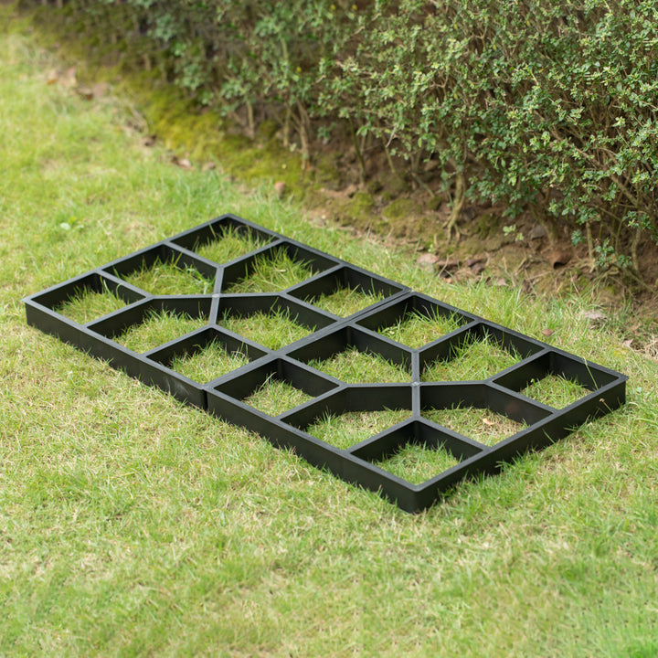 Pavement Mold Stepping Stone Pathway Maker 16x16 Durable Plastic 2 Pack Image 4