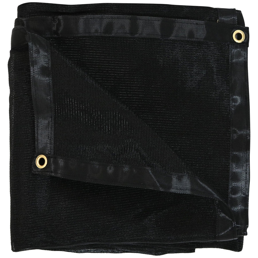 Sunnydaze Polyethylene Mesh Tarp - Black - 8 ft x 16 ft Image 1