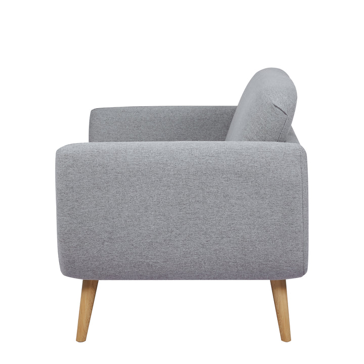 Linda Loveseat Sofa: Modern Design, Easy Assembly, Perfect for Small Spaces  Soft Polyester Fabric, Sturdy Wood Frame. Image 3