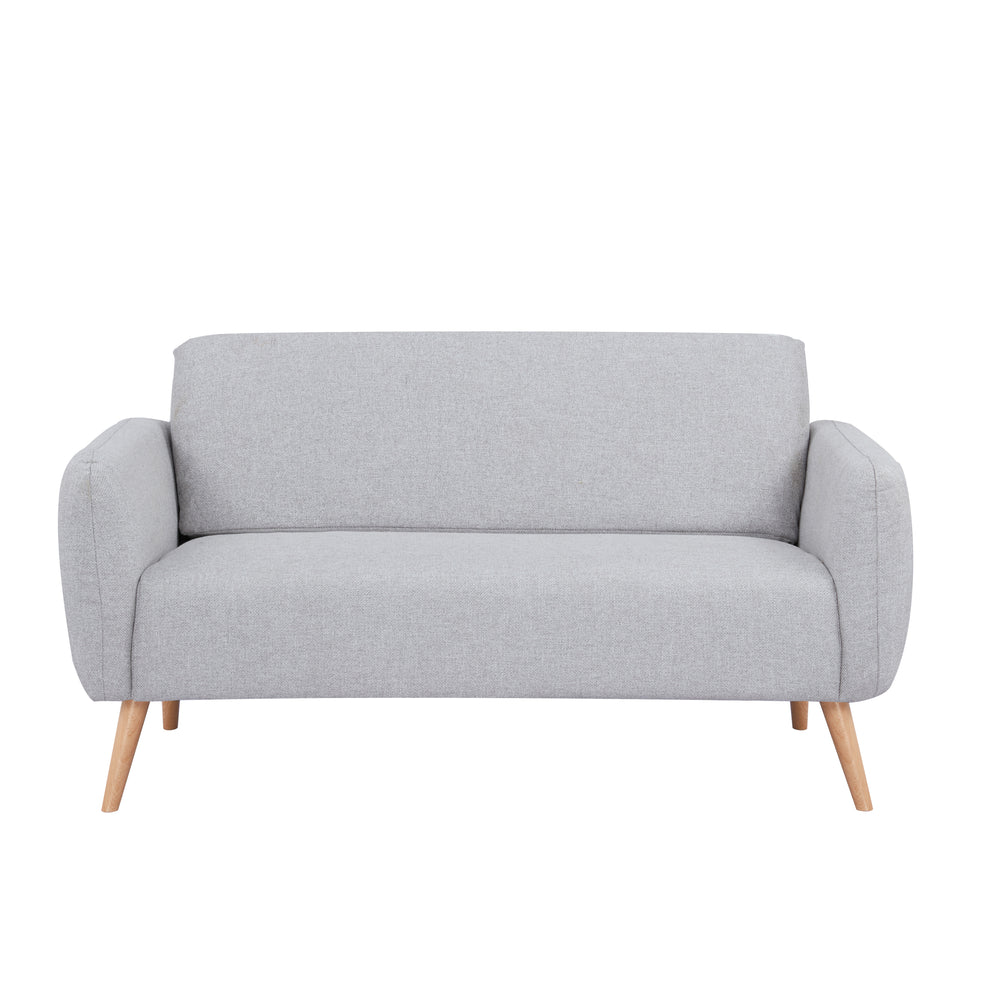 Linda Loveseat Sofa: Modern Design, Easy Assembly, Soft Faux Linen Upholstery  Perfect for Small Spaces. Image 2