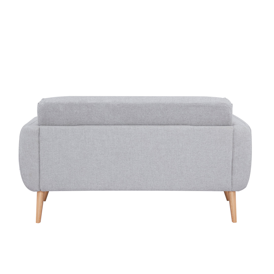 Linda Loveseat Sofa: Modern Design, Easy Assembly, Soft Faux Linen Upholstery  Perfect for Small Spaces. Image 5