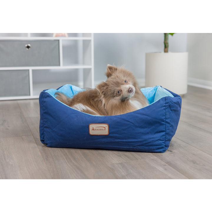 Armarkat C09 Blue Pet Bed for Cats and Small Dogs Waterproof Machine Washable Image 9