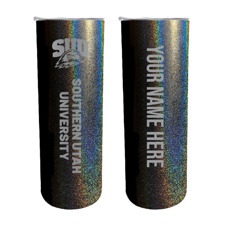 Southern Utah University Etched Custom NCAA Skinny Tumbler - 20oz Personalized Stainless Steel Insulated Mug Image 3