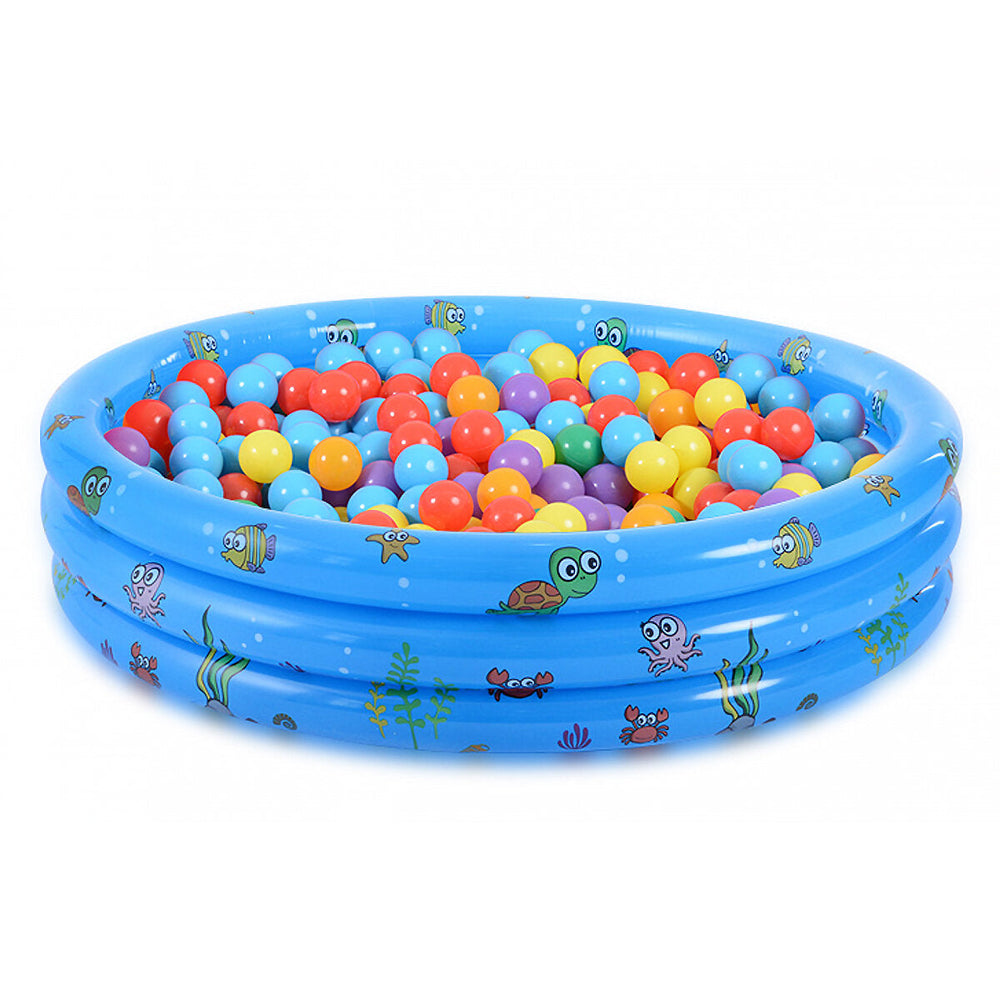 100cm Inflatable Swimming Pool Kids Bathing Ocean Ball Pit Pool Home Garden Patio Image 2