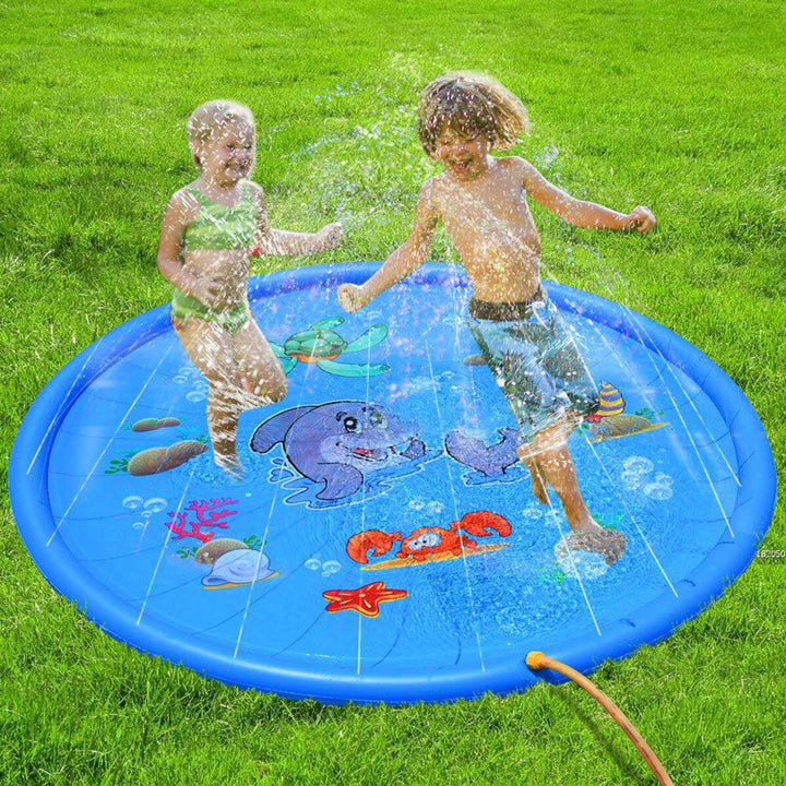 100CM Outdoor Inflatable Water Splash Play Pool Playing Sprinkler Mat Yard Family Funny Kids Toys Image 7