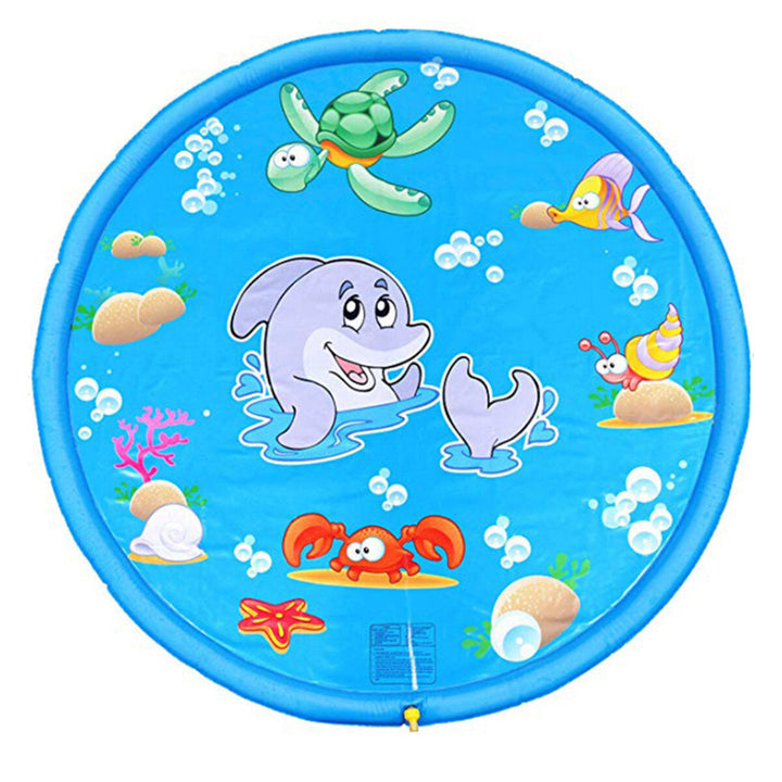 100CM Outdoor Inflatable Water Splash Play Pool Playing Sprinkler Mat Yard Family Funny Kids Toys Image 10