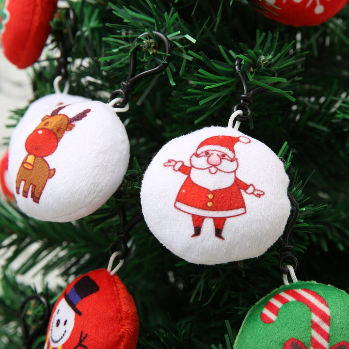 25 Pcs Christmas Mini Plush Key-chains Christmas Decoration Kids Party Supplies Favors Image 4