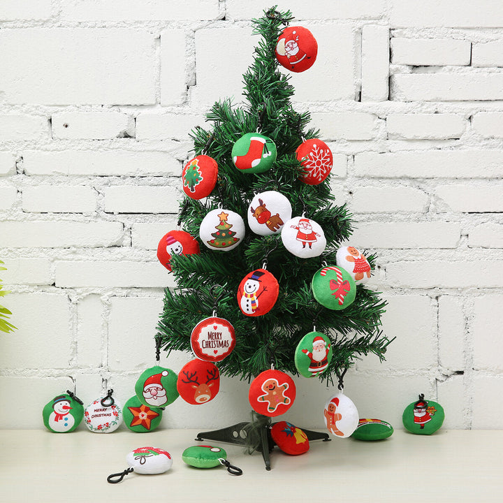 25 Pcs Christmas Mini Plush Key-chains Christmas Decoration Kids Party Supplies Favors Image 6