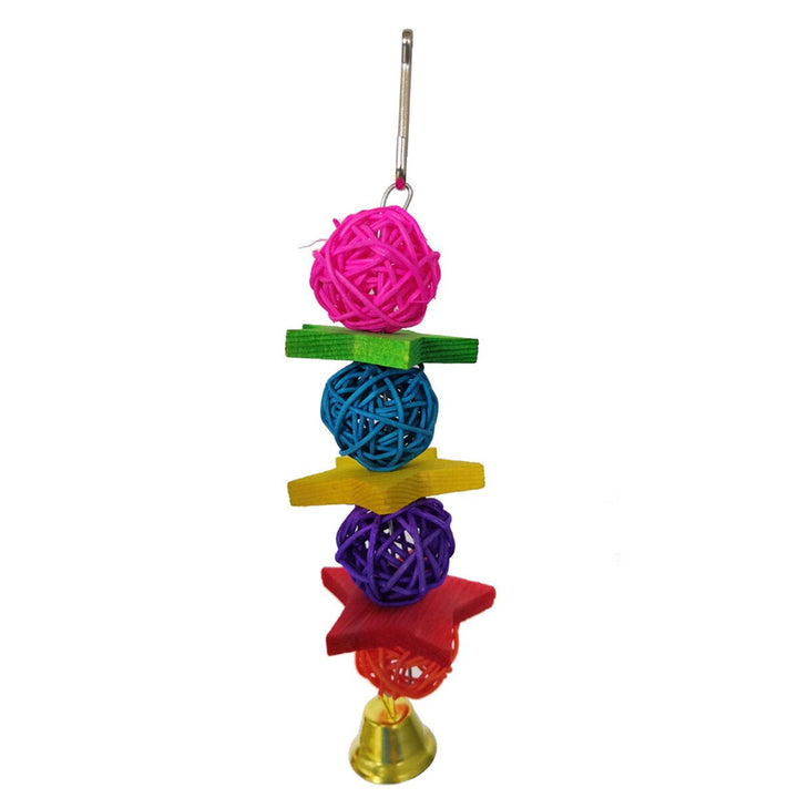 7Pcs,Set Combination Parrot Toy Bird Articles Parrot Bite Toy Parrot Funny Swing Ball Bell Standing Training Toys Image 7